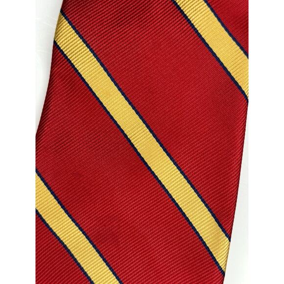 Silk & Microfiber Neck Ties (LOT OF 3) Red Blue Black Men Tie Stacy Adams, Jones - Picture 2 of 4